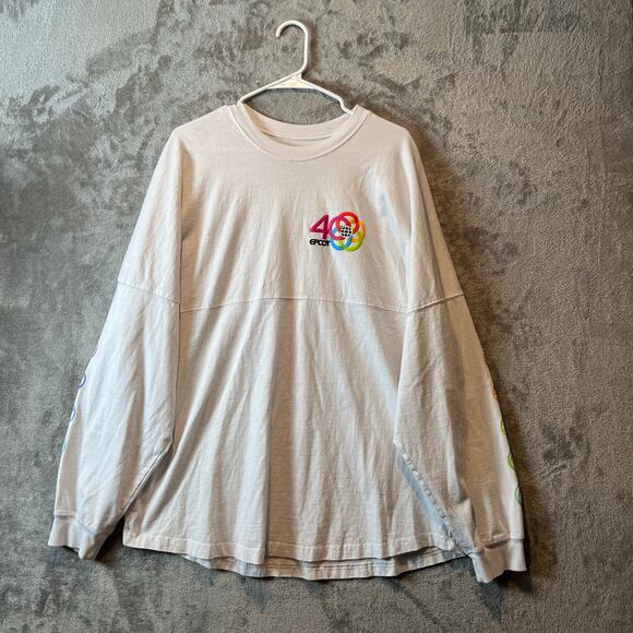 Disney Epcot 40th Anniversary Spirit Jersey XL White Colorful - Picture 1 of 6